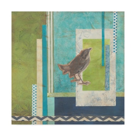 June Erica Vess 'Avian Scrapbook Ii' Canvas Art,24x24
